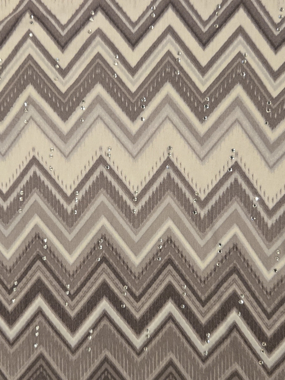 Ruby Rd. Chevron Pattern Top With Rhinestone Accents - Picture 3 of 4